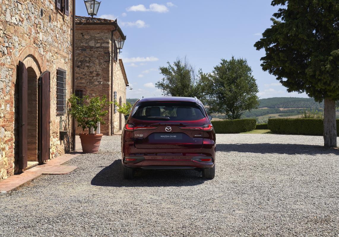 Mazda CX-80 e-Skyactiv MHEV posteriore