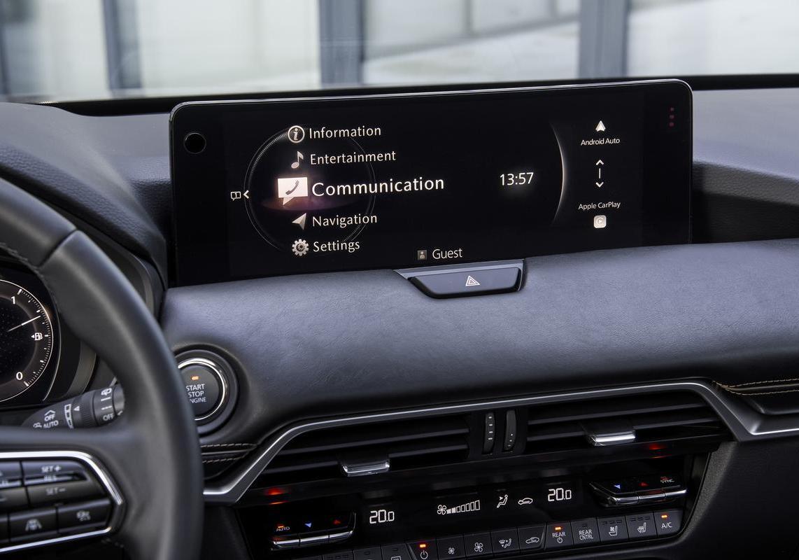 Mazda CX-80 e-Skyactiv schermo infotainment